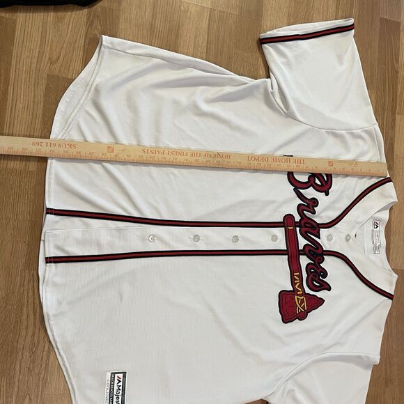 Majestic Cool Base Ozzie Albies #1 Atlanta Braves Men's Size 4XL Jersey MLB - Picture 5 of 12